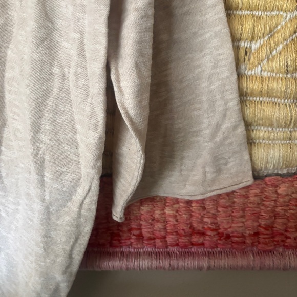 Gudrun Sjoden Long Sleeve Pullover Sweater oatmeal color size XL linen cotton - Picture 5 of 7